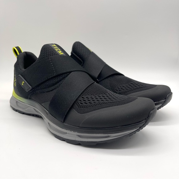 Tiem Men's Cycling Slipstream Black Citron SPD Cleats Sneakers Brand New US 9 - Picture 3 of 16
